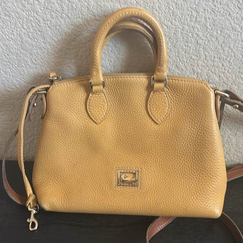 Dooney‎ & Bourke Dillen Crossbody Satchel in Mustard